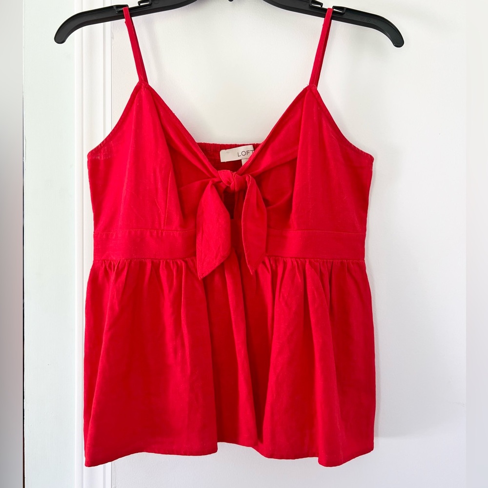 LOFT Petite Linen Tank Top